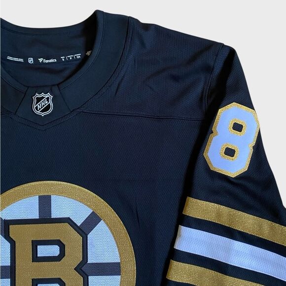 NWT Boston Bruins Centennial David Pastrnak Sz S Breakaway Home Jersey Fanatics - Picture 6 of 16
